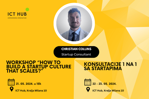 Vidimo se na "How to Build a Startup Culture that Scales" sa Christianom Collinsom